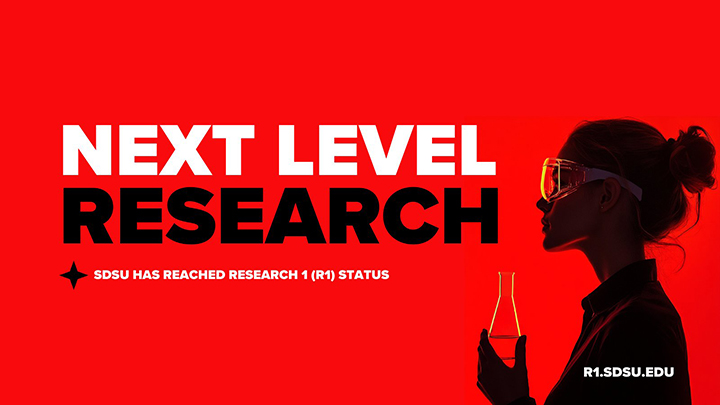 next level research, SDSU has reached R1 status