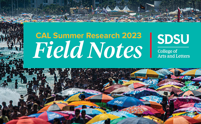 Field Notes - CAL Summer Research - busy beach in Brazil