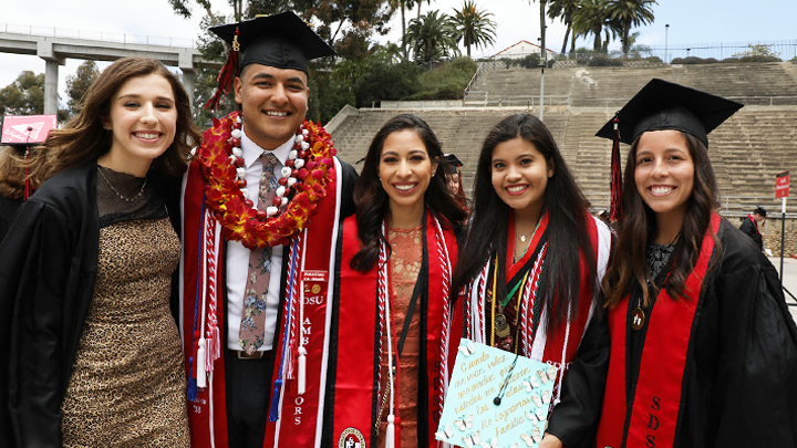 group of students at graduation