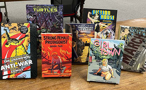 The IDW Founders Collection, donated to SDSU, included the seven titles shown.