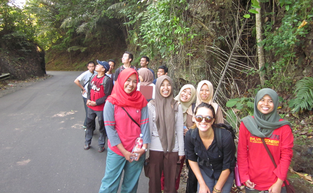 student researchers in Indonesia