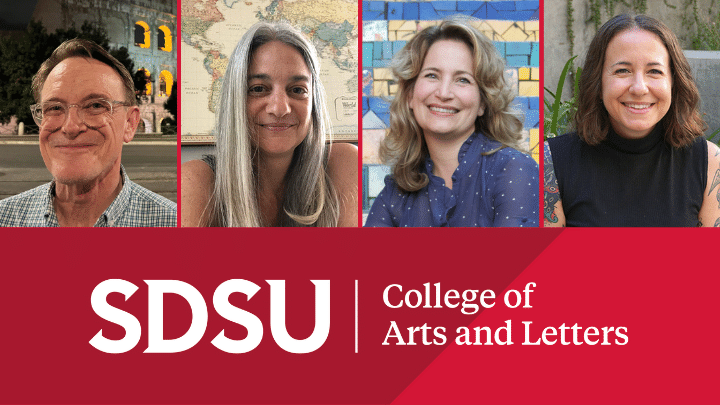 SDSU College of Arts and Letters, four people