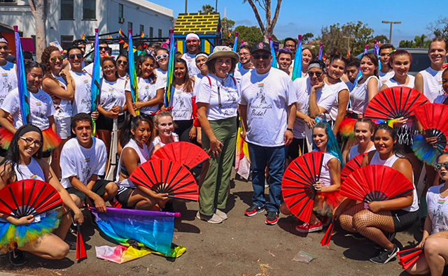 SDSU Pride Parade Delegation 2022