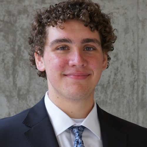 Ethan Pellegrini (Political Science and History majors; International Security and Conflict Resolution (ISCOR) and Honors Interdisciplinary Studies minors)